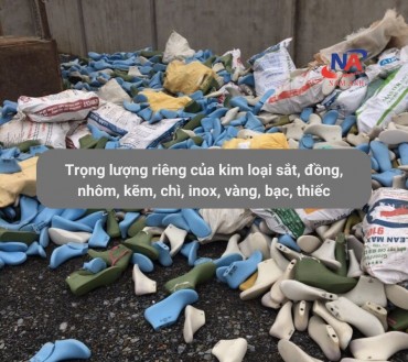 khối lượng riêng của vàng